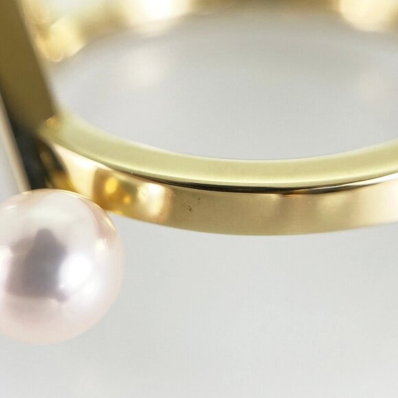 TASAKI Balance cross Yellow gold Pearl Ring - Picture 5 of 16